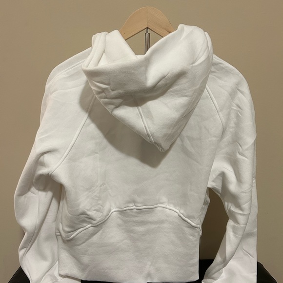 Trendy Queen White Half Zip Hoodie Size Small - Picture 2 of 2